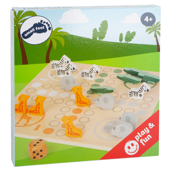 Lesena igra Človek ne jezi se s safari živalmi Small foot – slika 5