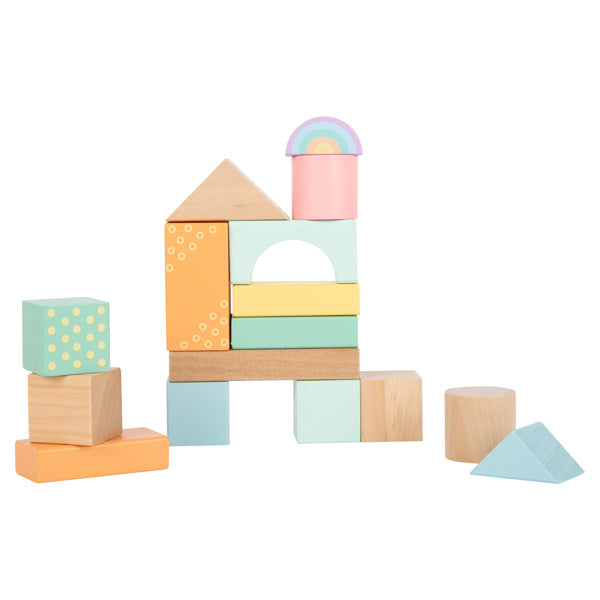 Lesene kocke v pastelnih barvah Small foot