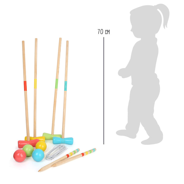 Lesena igra kroket za vrt Small foot – slika 2