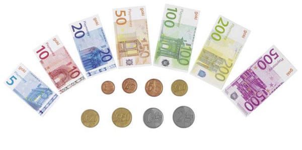 Igralni denar evri, bankovci in kovanci Goki